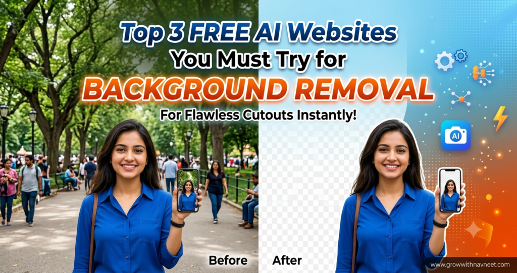 Top 3 FREE AI Websites You Must Try for Background Removal Free background remover