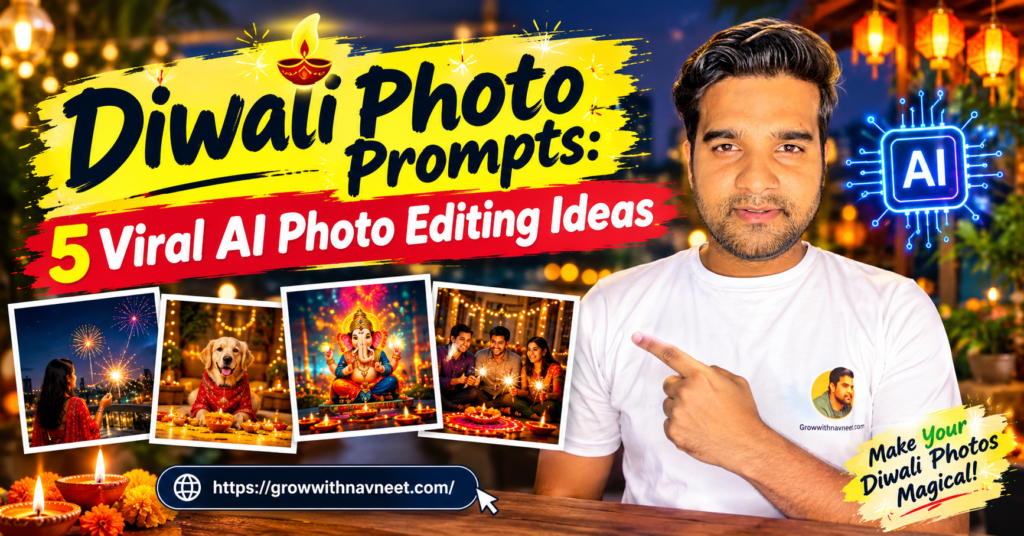 Diwali Photo Prompts: 5 Viral AI Photo Editing Ideas Diwali Photo Prompts