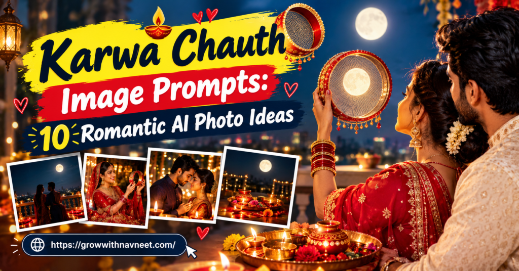 Karwa Chauth Image Prompts: 10 Romantic AI Photo Ideas karwa chauth image prompts